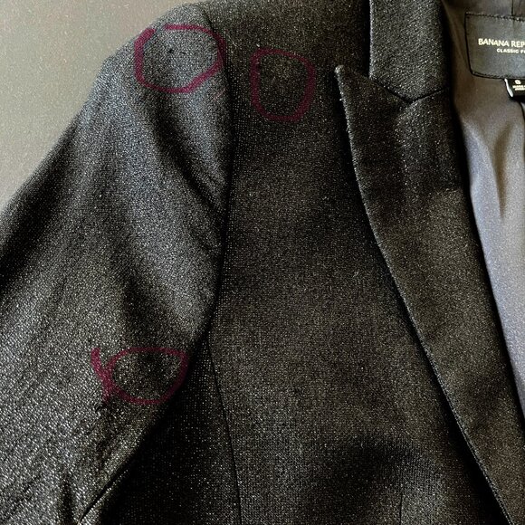 Banana Republic Womens Blazer Jacket Black Size 8 - Picture 4 of 7